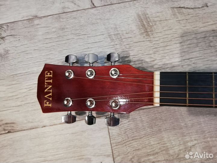 Акустическая гитара 6 струнная бу