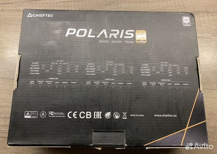 Блок питания chieftec 750w Gold