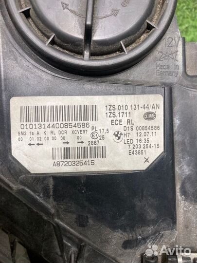 Фара передняя правая Bmw 5 F10 2.5 N52 2011