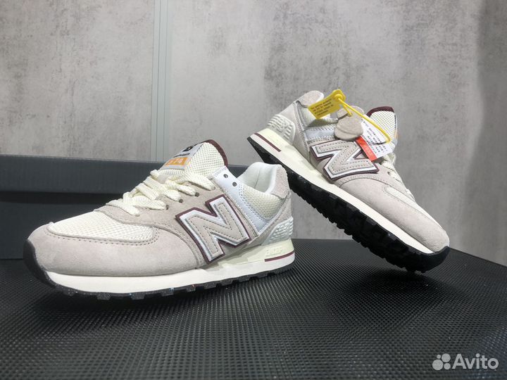 Кроссовки new balance 574 светлые