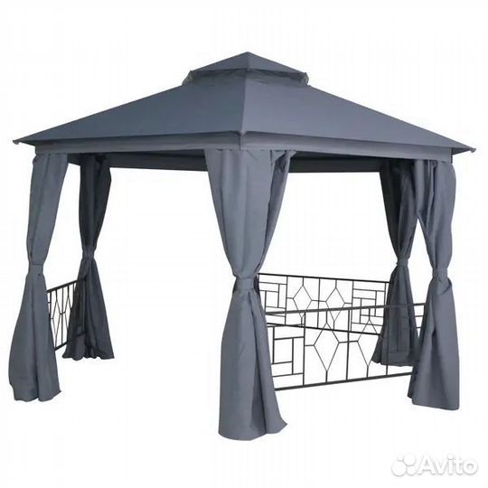 Беседка Антрацит 4х4х2,75м