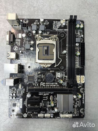 Б/У Материнская плата s1150 Gigabyte GA-H81M-S1