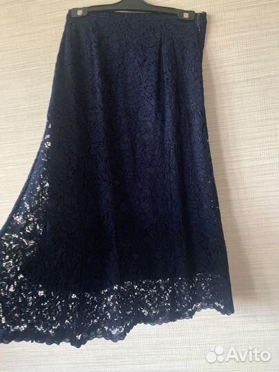 Юбка гипюровая длинная