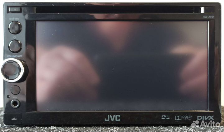 JVC KW-AV51 (USB/AUX/DVD/CD/MP3/SUB/RCA/камера зх)