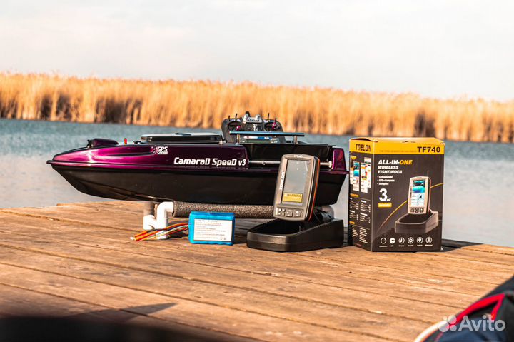 Прикормочный кораблик автопилот,TF740,21А