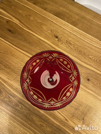 Ваза для фруктов (фруктовница) хрусталь