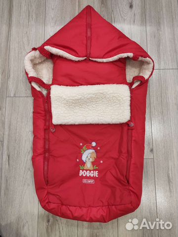 Зимний конверт в коляску/санки на овчине