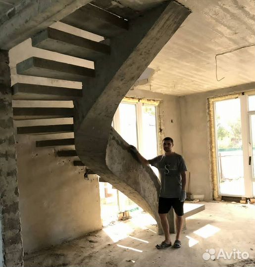 Лестницы (бетонные) монолитные