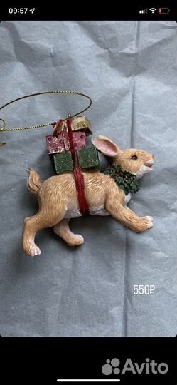 Елочные игрушка декор для дома олень фея