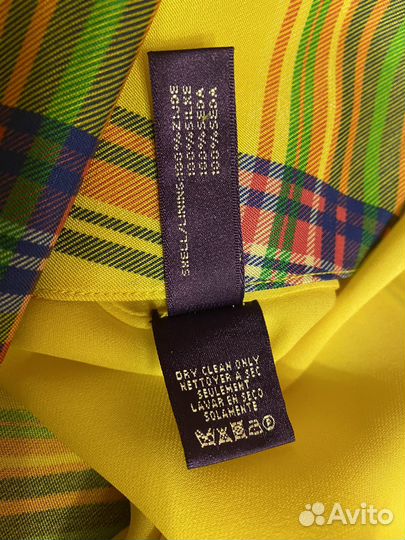 Ralph lauren юбка шёлковая 100%