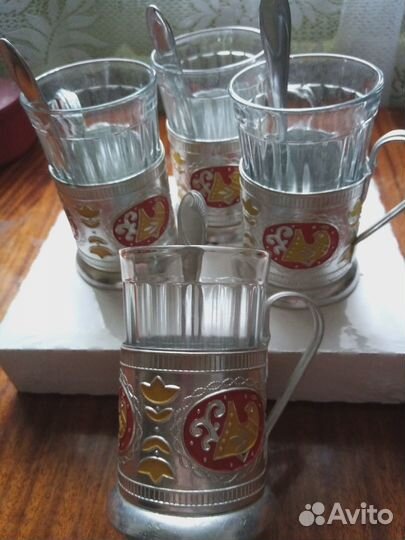 Подстаканники,стаканы гранёные СССР