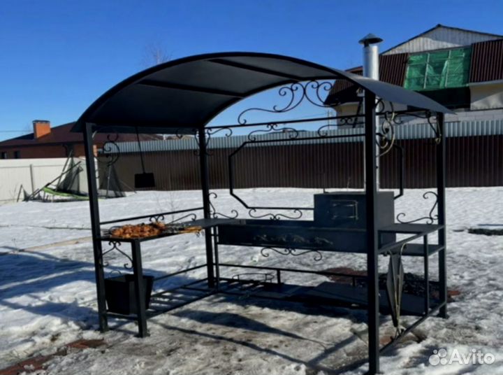 Мангал, беседка с мангалом