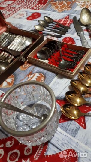 Чайные ложки мельхиор, зеркальные