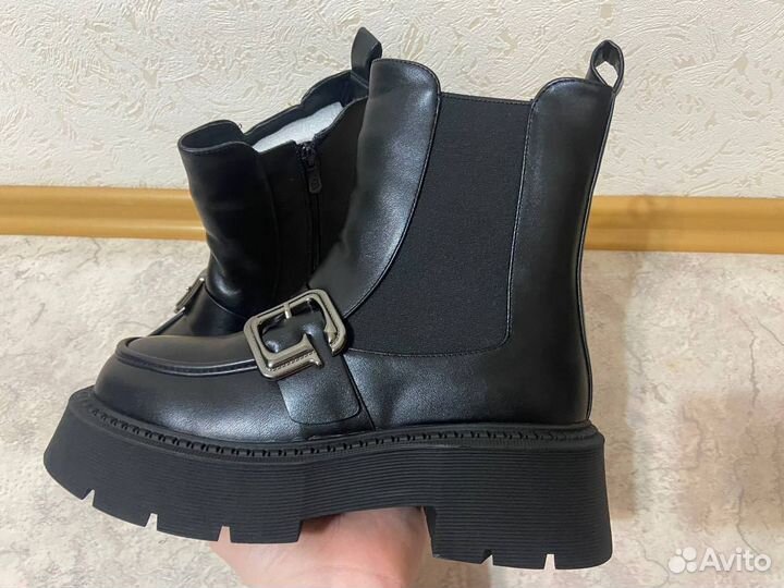 Ботинки челси женские зимние