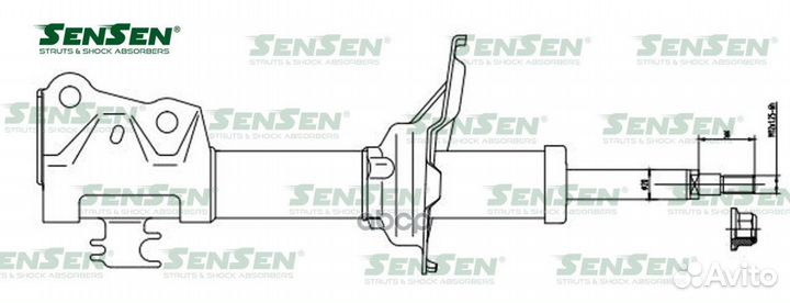Амортизатор GAS Toyota Yaris Verso/Fun Cargo NC