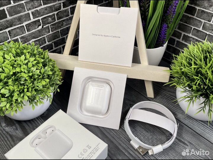 AirPods 2 premium + чехол в подарок