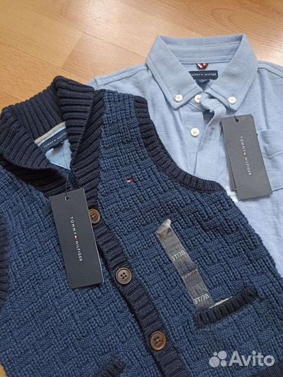 Рубашка +жилетка Tommy Hilfiger original 3 года