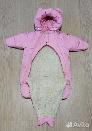 Зимний комбинезон для девочки 68 размер