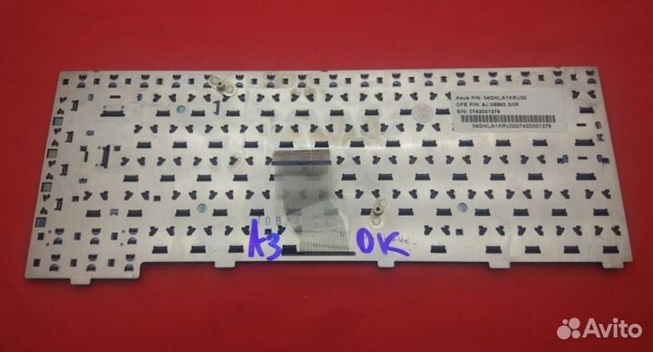 Клавиатура ноутбука Asus A3, A6, A3000