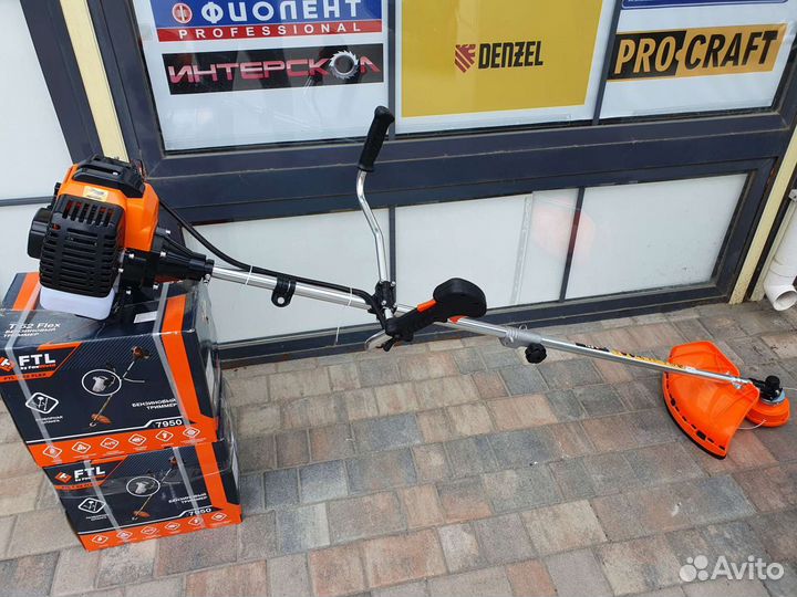 Бензокоса FTL, 52см3, 3л.с., разборной вал