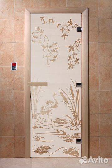 Стеклянные двери для бани и сауны