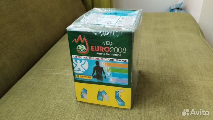 Блок карты Panini Евро 2008 (40 паков по 6 карт)