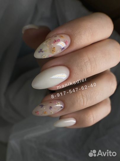 Маникюр наращивание