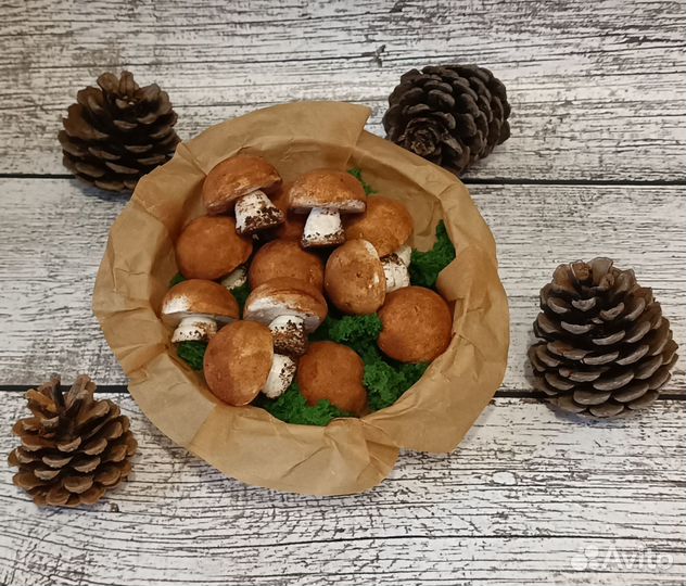 Зефирные грибы, зайцы, перец, пельмени, цветы