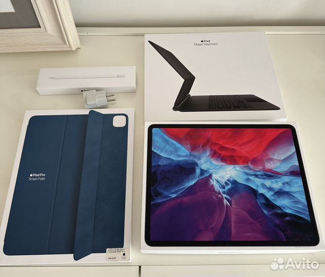 iPad pro 12.9 2020 128gb со всеми аксессуарами