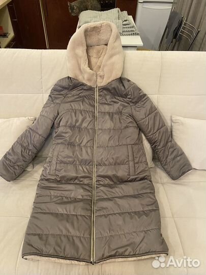 Шуба искуственная под норку очень теплая