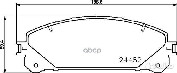 Колодки тормозные дисковые перед NP1109 NIS