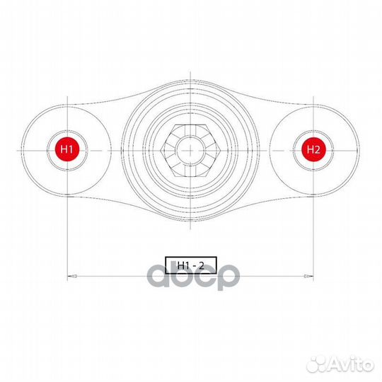 CB0185 опора шаровая замена cbkh20 Hyundai Sona