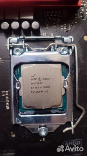 Intel core i7 7700k+Asrock Z270 Gaming K4+16gb