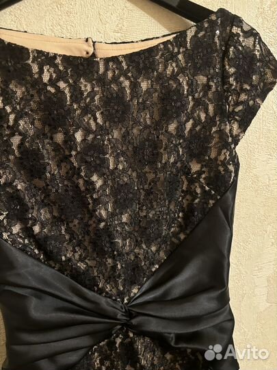 Вечернее платье в пол черное