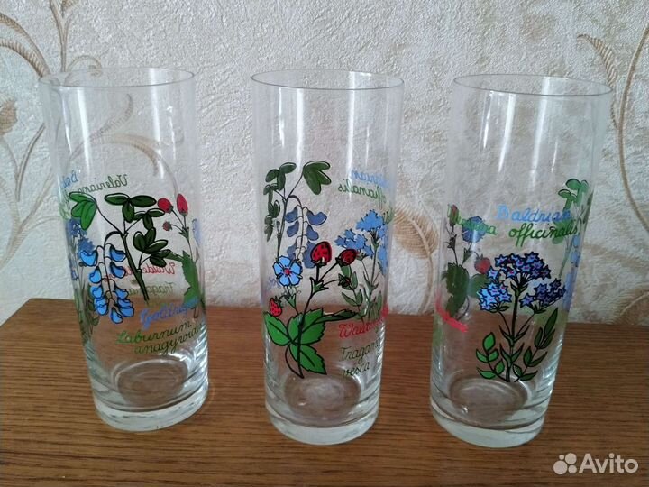 Стаканы, бокалы для сока 6 штук