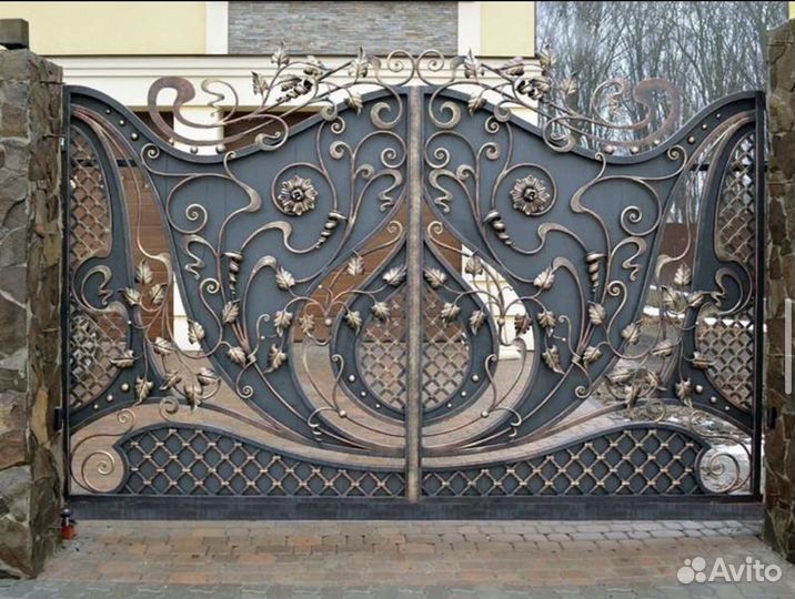 Ворота кованые