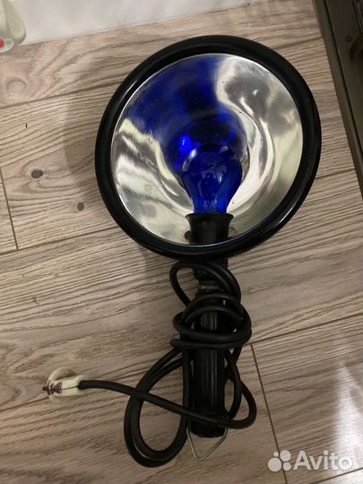 Синяя лампа для прогревания