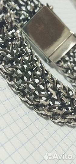 Серебряный браслет Император