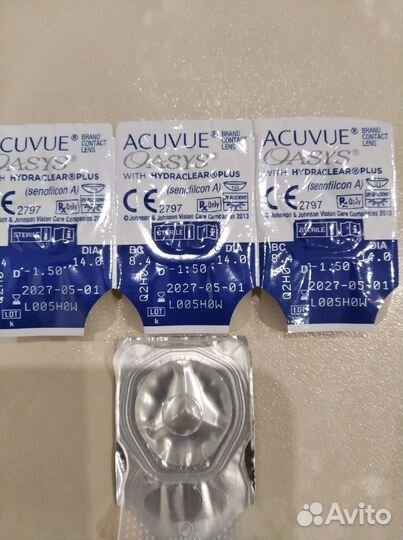 Линзы контактные Acuvue oasys (двухнедел-1,5)
