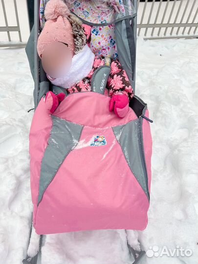 Детские санки-коляска Nika на 2 колесах