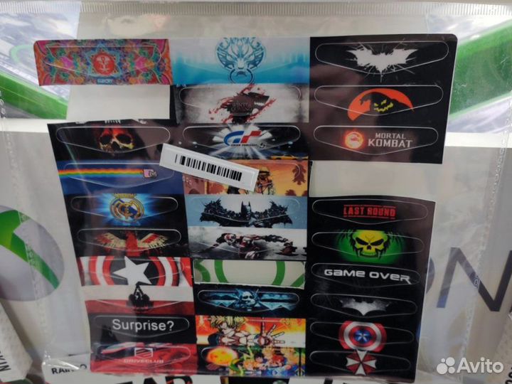 Наклейки на подсветку для джойстика PS4