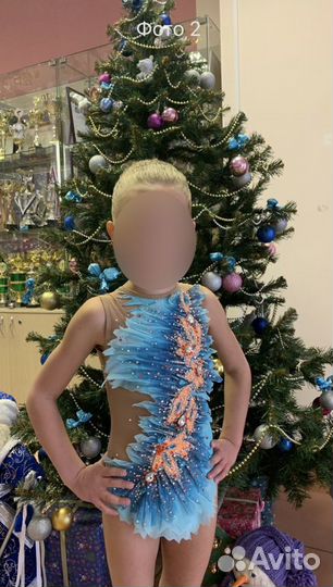 Гимнастический купальник р.116-122