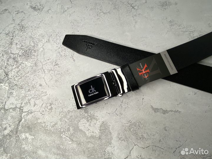 Мужской ремень Calvin Klein Кожаный