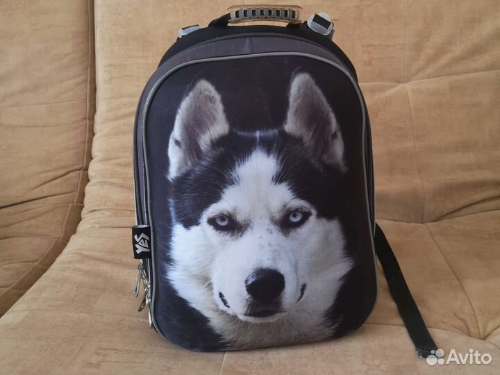 Ранец школьный с хаски
