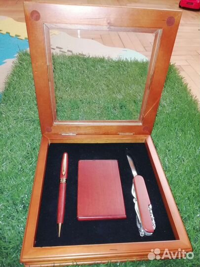 Подарочный набор ручка, нож и визитница