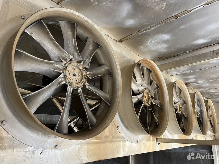 Вентилятор 800 мм осевой из алюминия