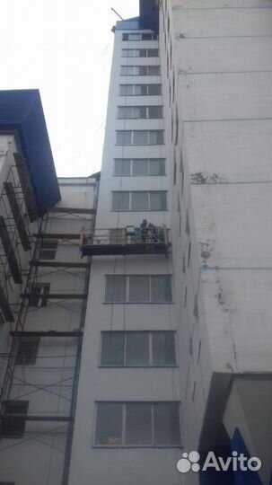 Аренда фасадного подъемника (строительная люлька)