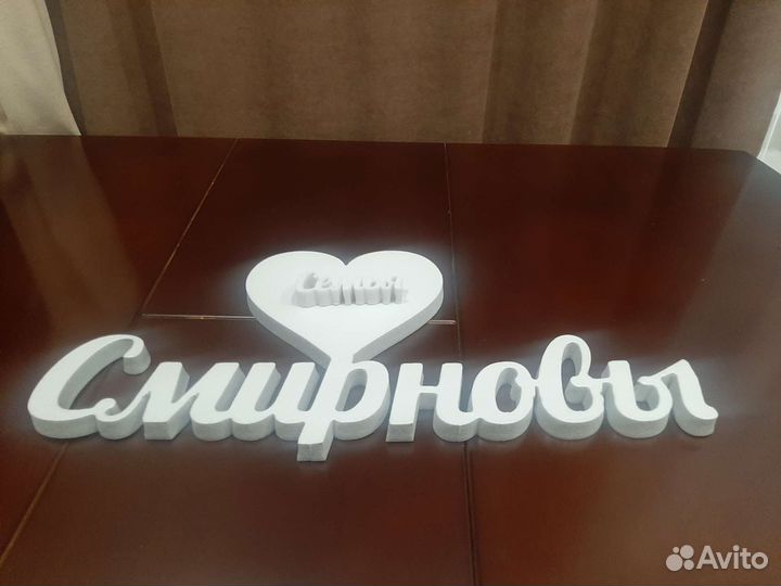 Объемные буквы из пенопласта