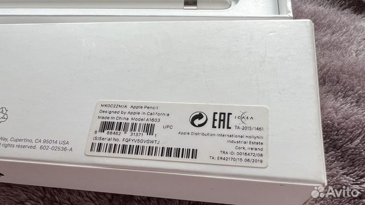 Apple pencil 1 поколения, оригинал