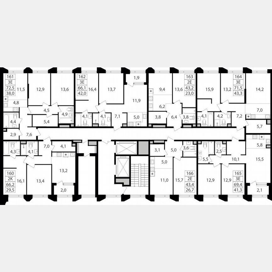 1-к. квартира, 43,4 м², 4/21 эт.